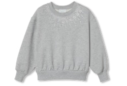 Kindersweatshirt aus Baumwolle mit Stickerei