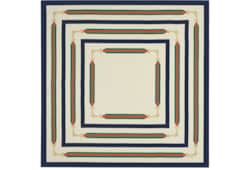 منديل جيب مربع من تويل الحرير مزيّن بطبعات