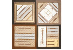 Платок каре из шелка с принтом