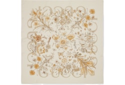 Carré Flora en twill de soie à imprimé