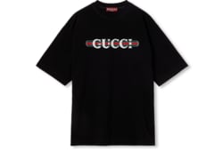 T-shirt in jersey di cotone stampato