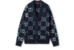 Cardigan en laine avec intarsia GG