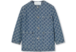 Veste pour enfant en jacquard de denim GG