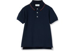 Polo pour enfant en coton avec bande Web