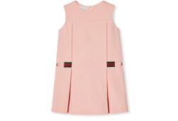 Abito bambino in cotone con nastro Web