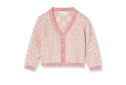Cárdigan de algodón con GG para bebé