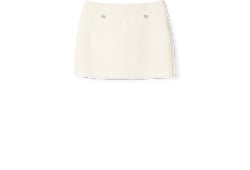 Wool bouclé mini skirt