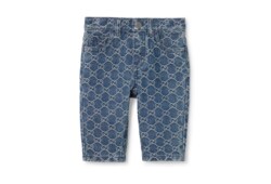 Baby GG denim jacquard pants