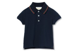Baby-Poloshirt aus Baumwolle mit Web