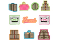 Стикеры для багажа Gucci Valigeria