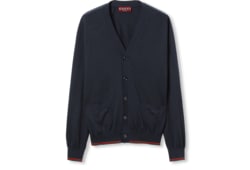 Cardigan aus Wollstrick mit Web