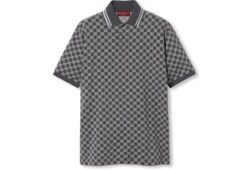 GG cotton lamé jacquard polo shirt