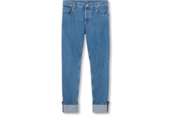 Schmal zulaufende Hose aus Denim