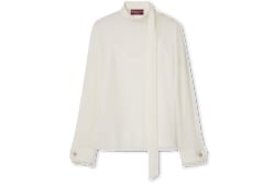 Top de georgette de seda