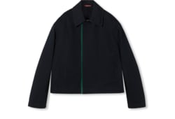 Veste en gabardine de coton embossé