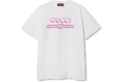 T-shirt in jersey di cotone stampato