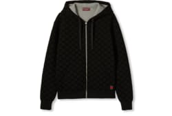 Sudadera con cremallera de punto estampada