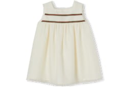 Baby GG cotton dress with Web
