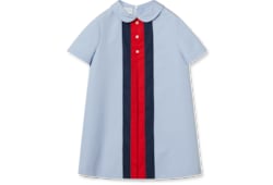 Robe pour enfant en popeline de coton avec bande Web