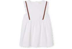 Robe pour bébé en coton avec bande Web