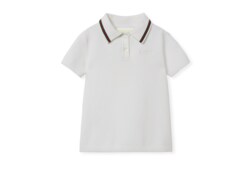 Vestido tipo polo de algodón para bebé