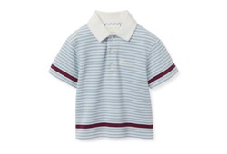 Polo neonato ricamata in cotone