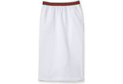 Jupe en jersey de coton avec bande Web