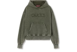 Sweat-shirt à capuche en jersey de coton avec broderie