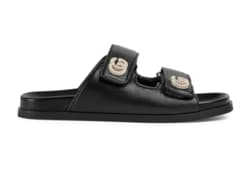 Sandalo donna con Doppia G con cristalli