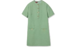 Robe courte en coton bouclé