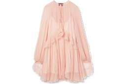 Abito in chiffon creponne di seta