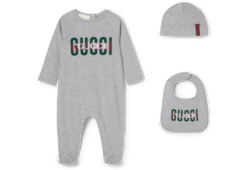 Ensemble cadeau pour bébé trois pièces imprimées