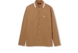 Cotton piquet polo shirt with embroidery