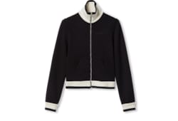 Chaqueta de algodón afelpado con cremallera