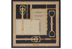 Vierecktuch aus Seidentwill mit Print