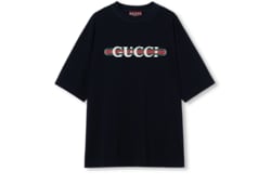 T-shirt in jersey di cotone stampato