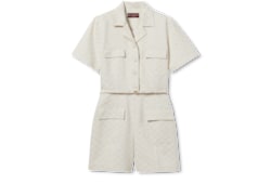 GG cotton gabardine jumpsuit