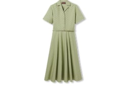 Mid-length GG cotton gabardine dress