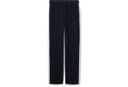 Cotton jersey pants with embroidery