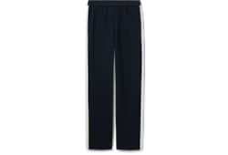Cotton jersey trousers with embroidery