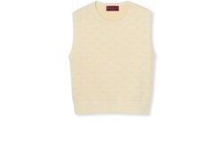 Ärmelloses Oberteil aus feiner GG Baumwolle