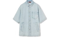 Camicia in denim laserato