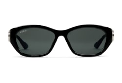 Low nose bridge fit rectangular sunglasses