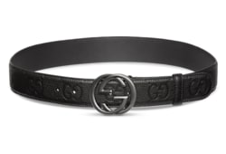 Ремень с орнаментом GG и пряжкой в виде букв G