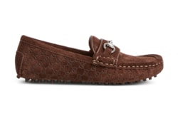 Mocassino bambino in tessuto GG con Morsetto