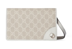 Cartera GG Emblem con tira de piel