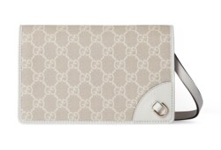 GG Emblem wallet with leather strap