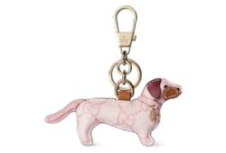 Dog-shaped bag charm