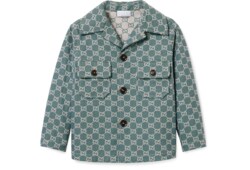 Children's GG cotton houndstooth jacket