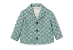 Chaqueta algodón pata de gallo y GG para bebé